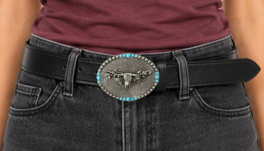 The Roses Longhorn Buckle