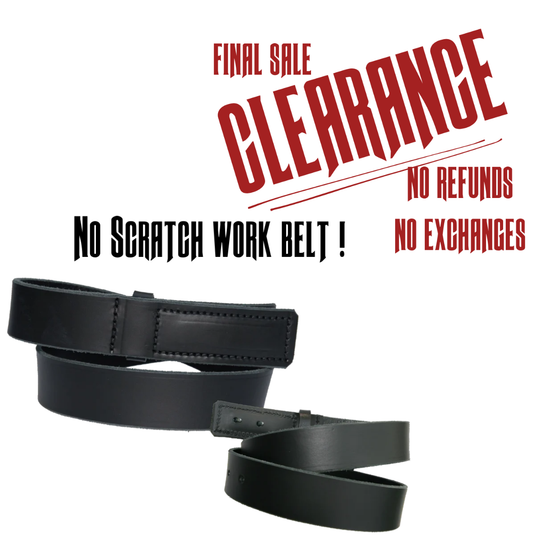 No Buckle! No Scratch! Leather Belt