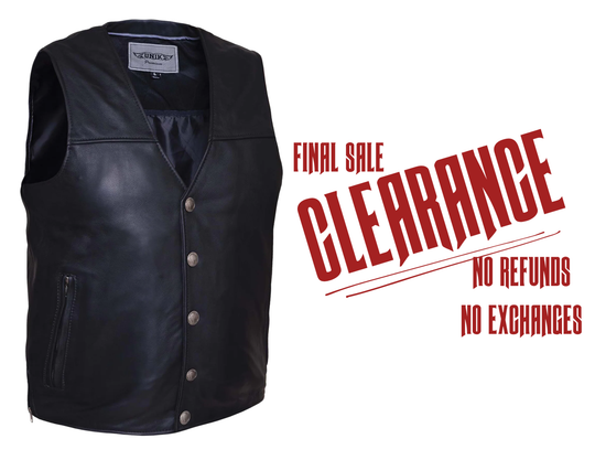 The "Shiloh" Solid Side Buffalo Nickel Vest CLEARANCE