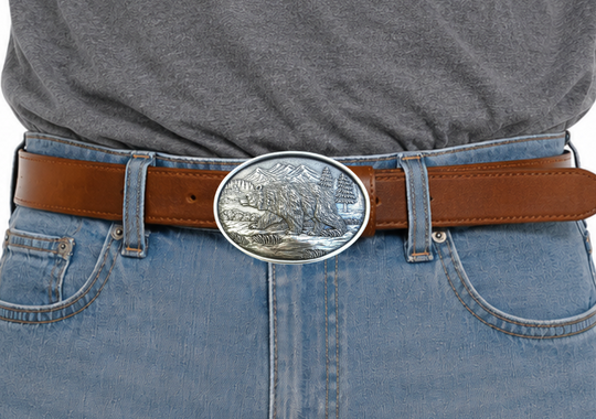 Nocona Grizzly Belt Buckle