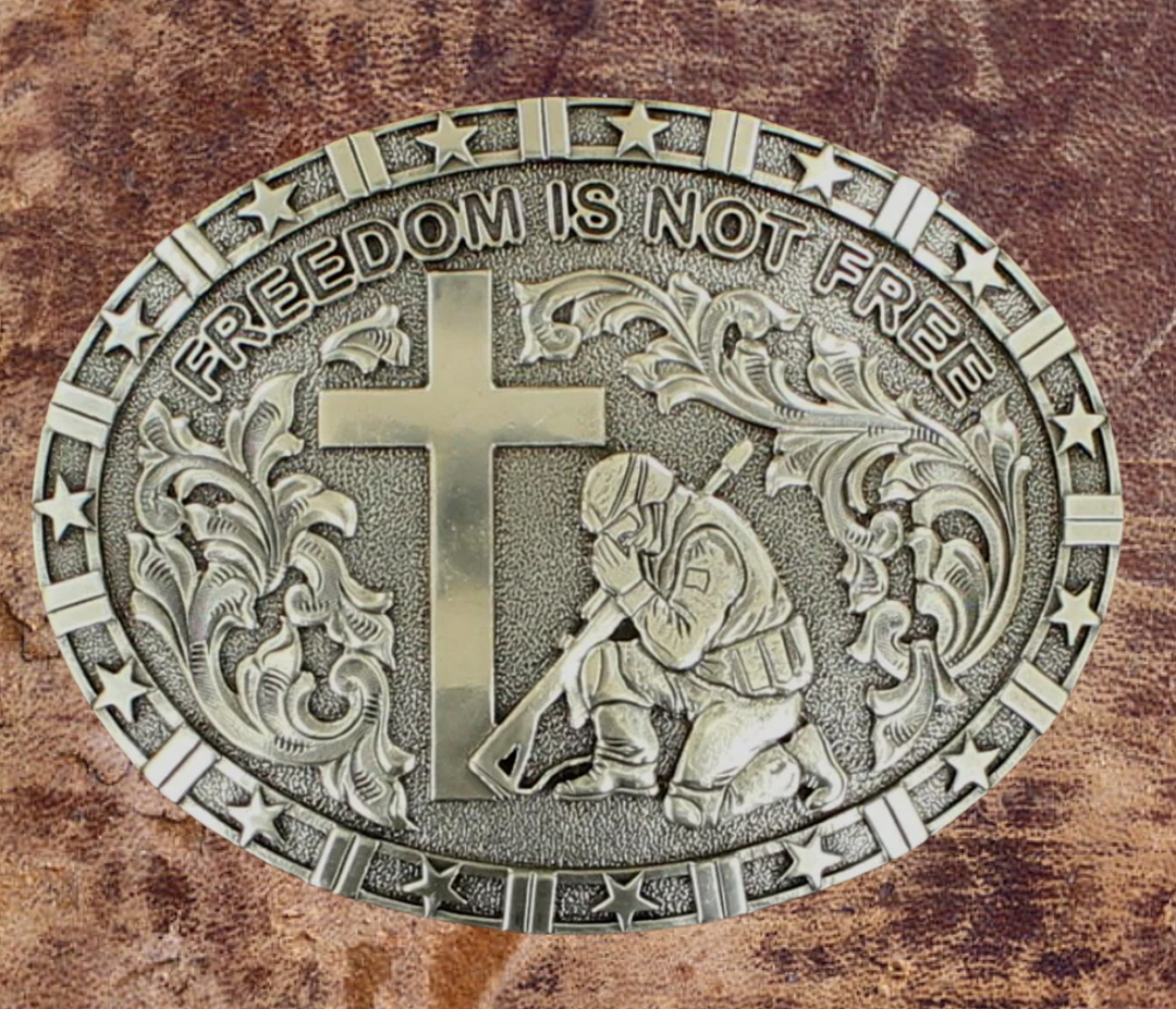 The "Freedom Cross" Western Buckle