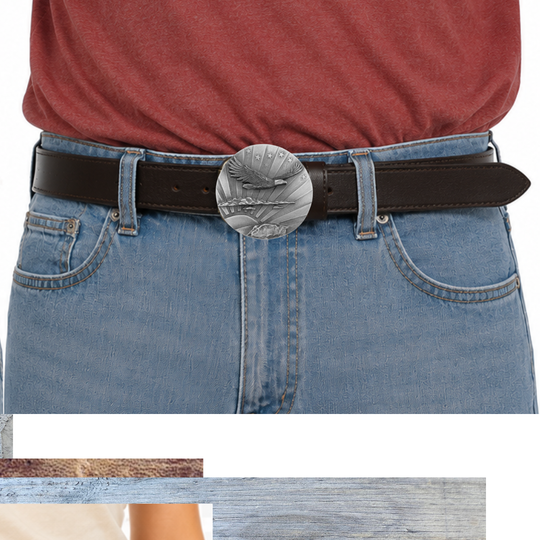 "Sunset Eagle" Belt Buckle
