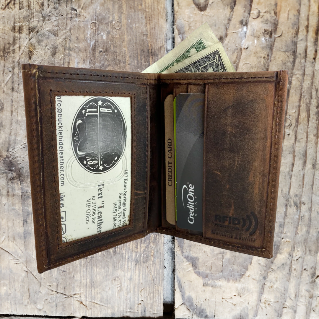 RFID Front pocket Wallet with double I.D.