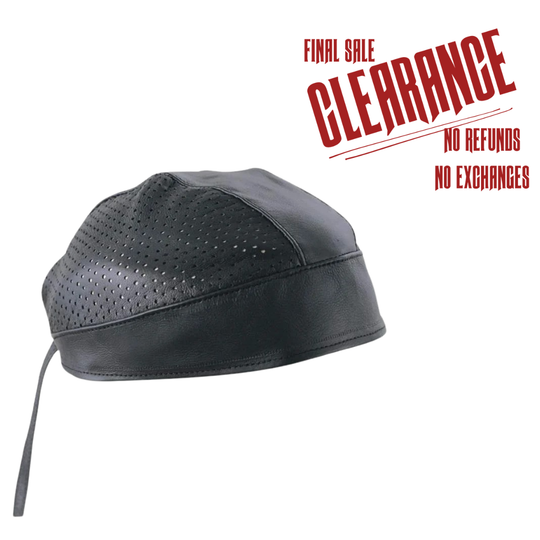 Perforated Leather Tie Back Head Wrap CLOSEOUT!