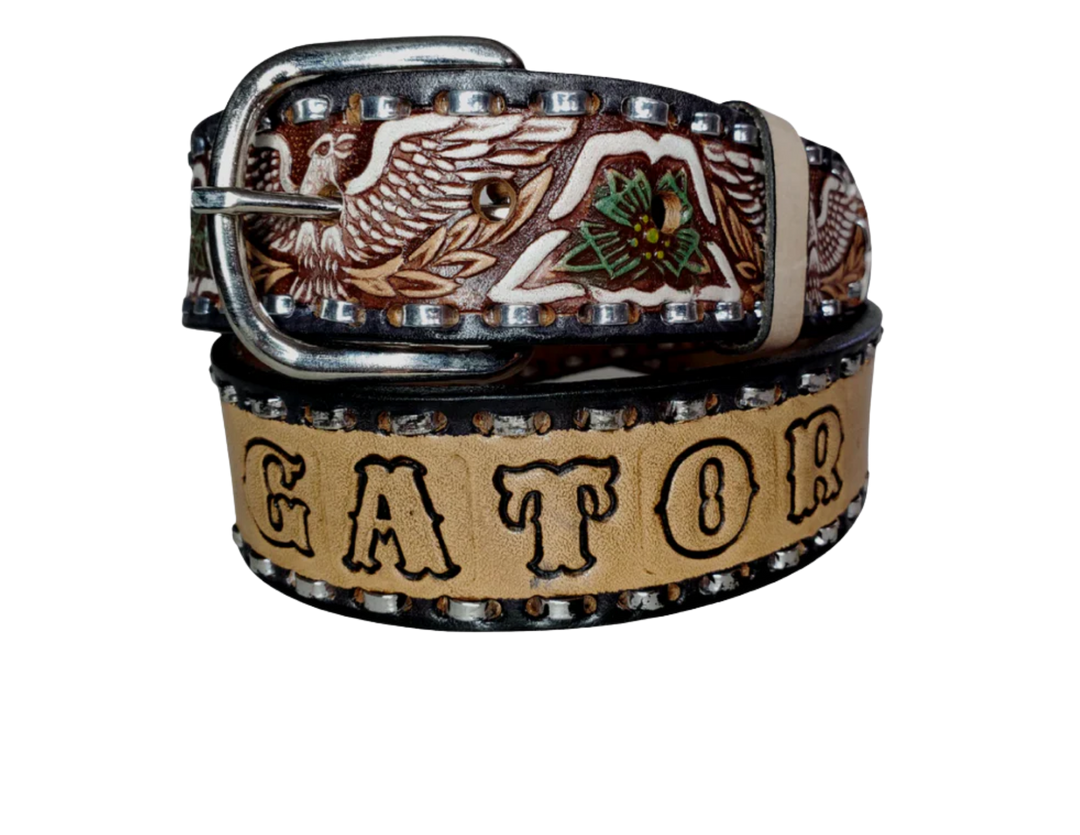 "The Dimestore Cowboy" Name Belt CLEARANCE! ONLY 1 LEFT!