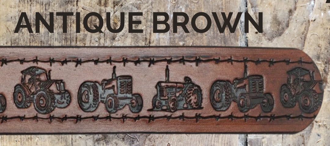The International Farmster Leather Name Belt