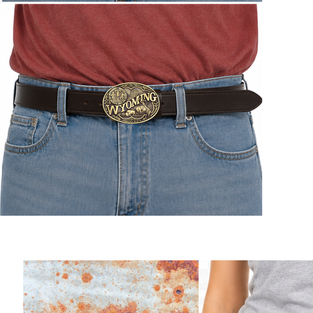 Wyoming State Buckle