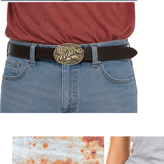 Wyoming State Buckle