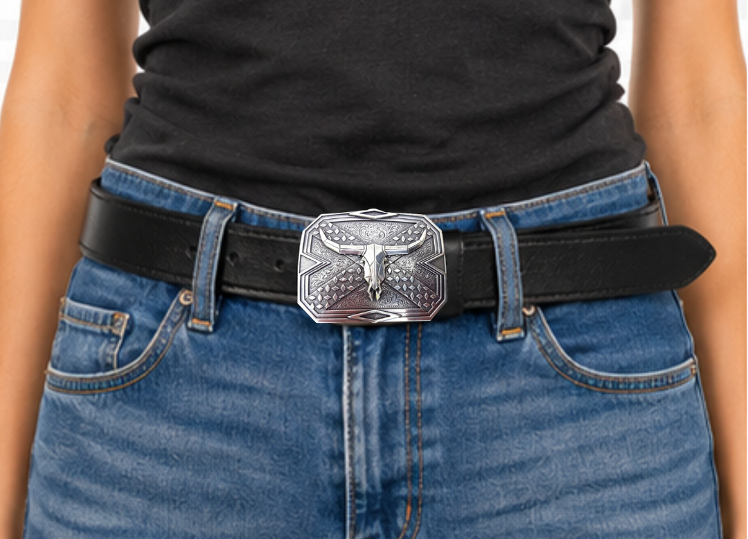 Nocona Steer Skull Buckle