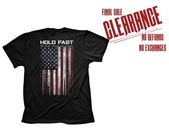 Hold Fast American Flag T-Shirt   CLOSEOUT!