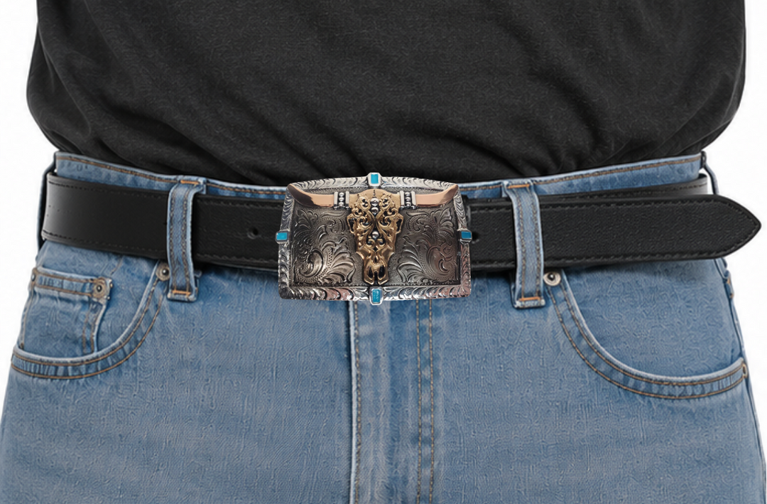 The Western Trail Belt Buckle