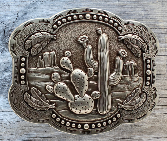 The "Strawflower Feathers" Belt Buckle