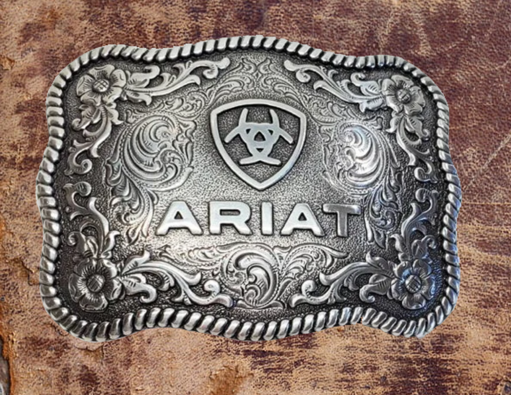 Ariat Logo Western Buckle - Fits up to 2" belts!