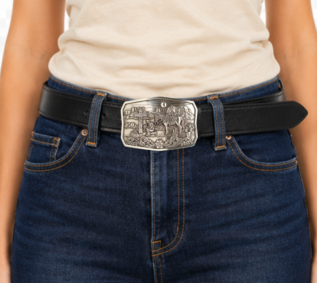 The "Old Rugged Cross " Western Buckle