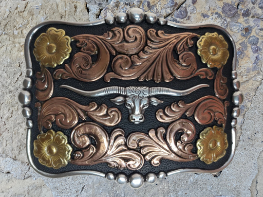 The "Butler Longhorn" Belt Buckle