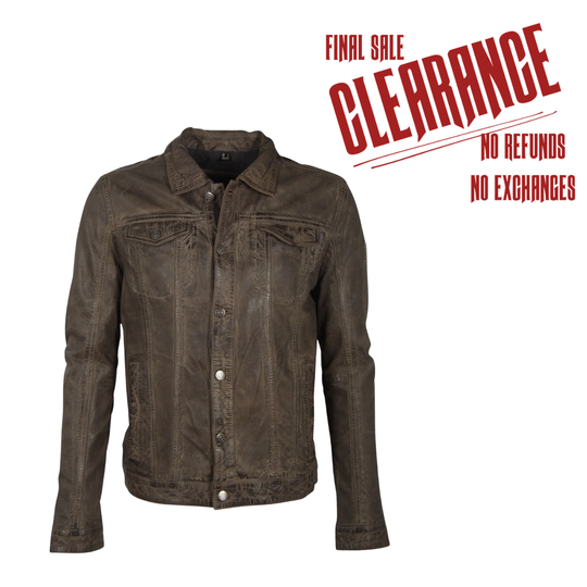 The Geoff Leather Jacket CLOSEOUT!