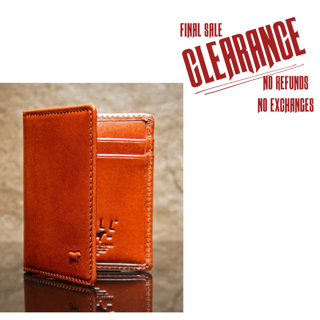 Italian Glazed Calf Front Pocket CLOSEOUT!