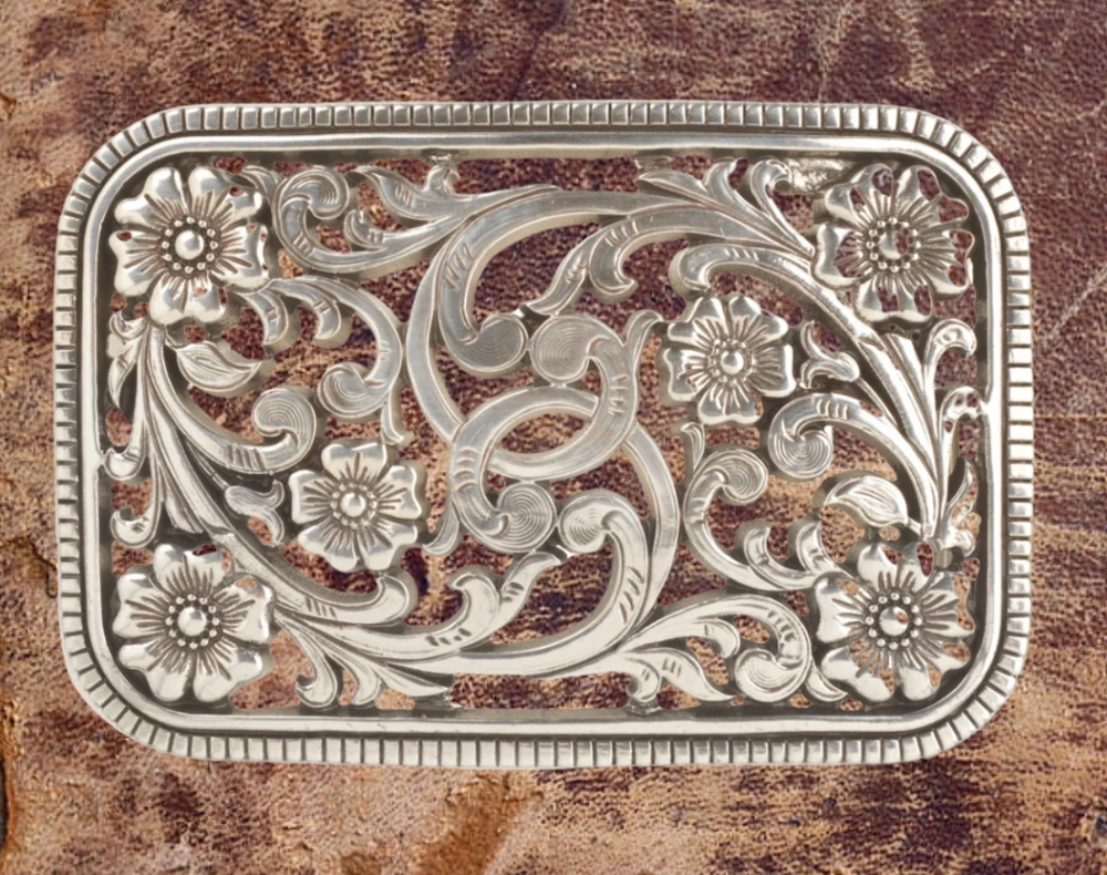 The "Marigold Vine" Belt Buckle