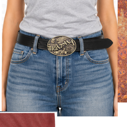 Montana State Buckle