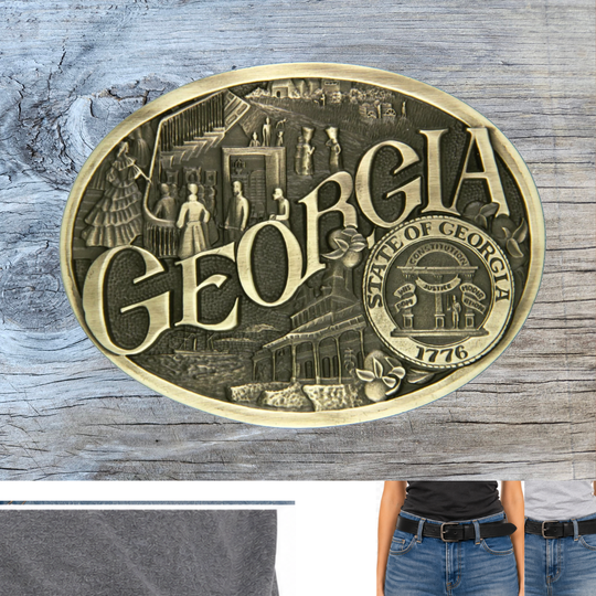 Georgia State Buckle