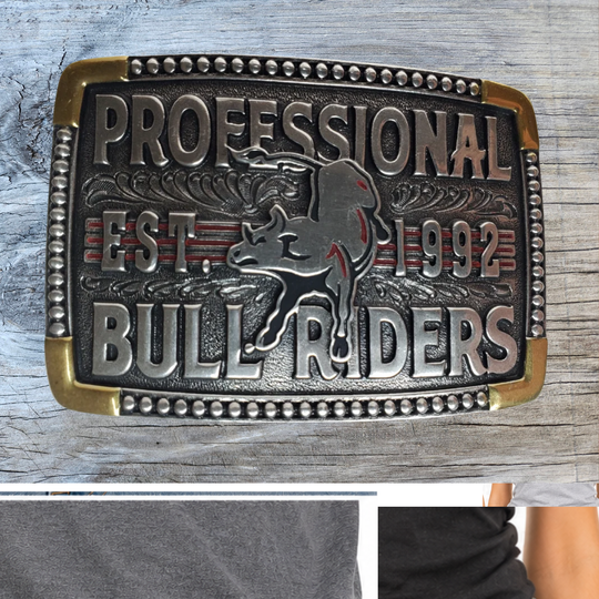 Professional Bull Riders Belt Buckle