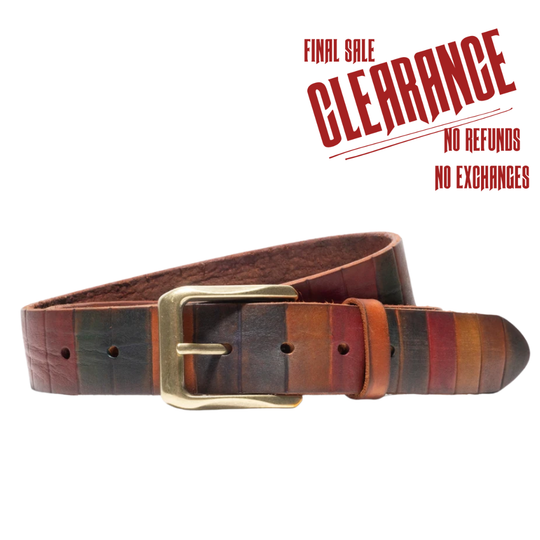 Hand Painted Block Belt CLOSEOUT!