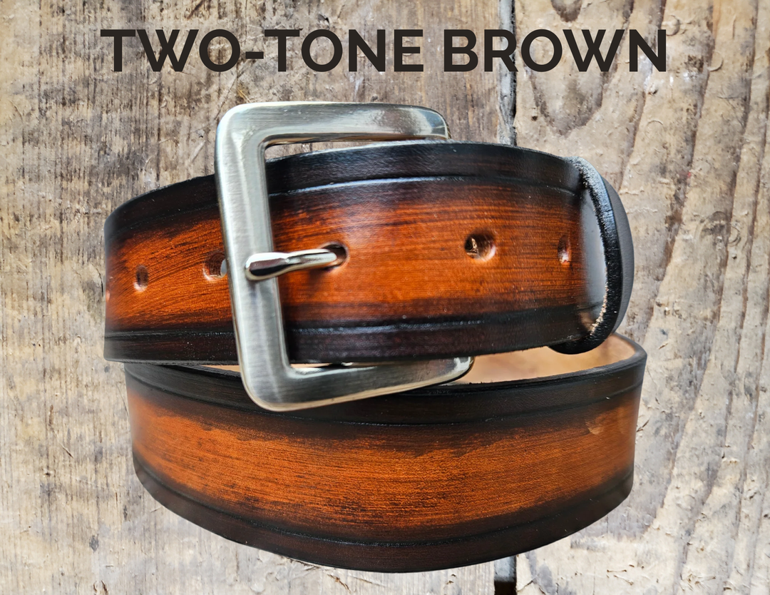 The Rustler Name Leather Belt