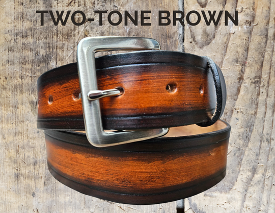 The Rustler Name Leather Belt