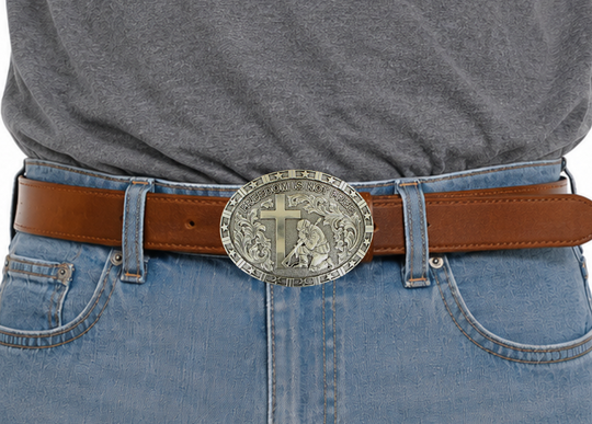 The "Freedom Cross" Western Buckle