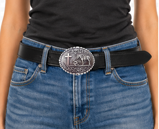 Nocona Praying Cowboy Buckle