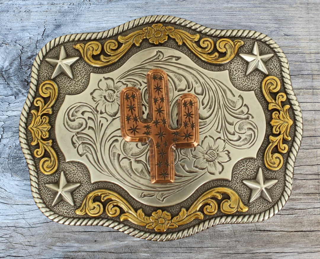 The "Saguaro" Western Buckle