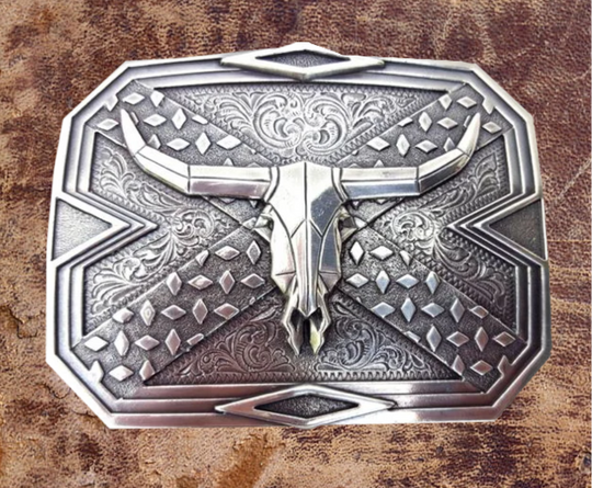 Nocona Steer Skull Buckle