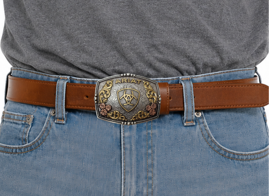 Ariat Bead Border Western Buckle