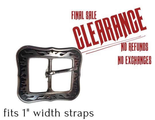 The Fired Up Center Bar Buckle CLOSEOUT!