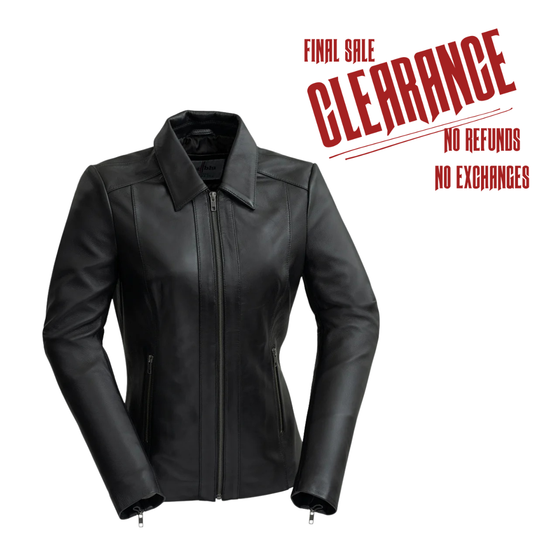 The "Patricia" Ladies Fashion Leather Jacket CLOSEOUT!