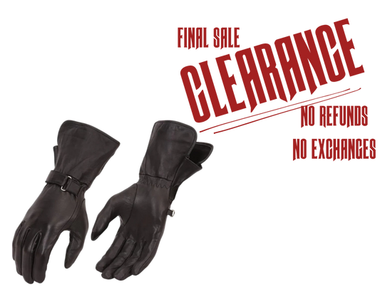 Ladies Leather Gauntlet Riding Glove CLOSEOUT!