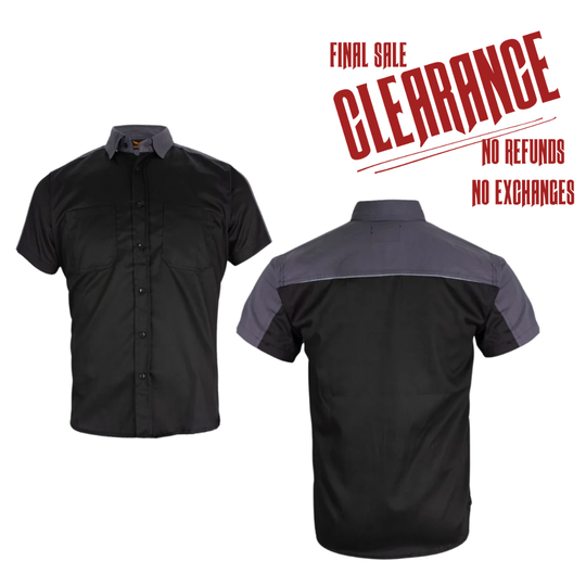 Mechanic Shirt with Reflective Stripe CLOSEOUT!