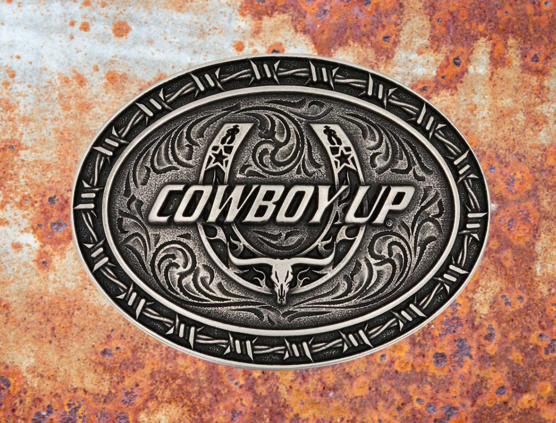 The Cowboy Up Buckle