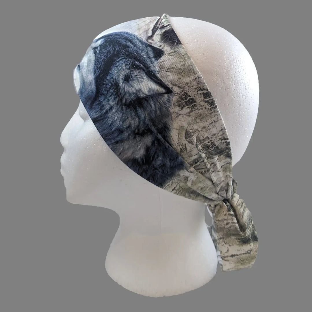 Wolves Head Wrap &amp; Tie Back CLOSEOUT!