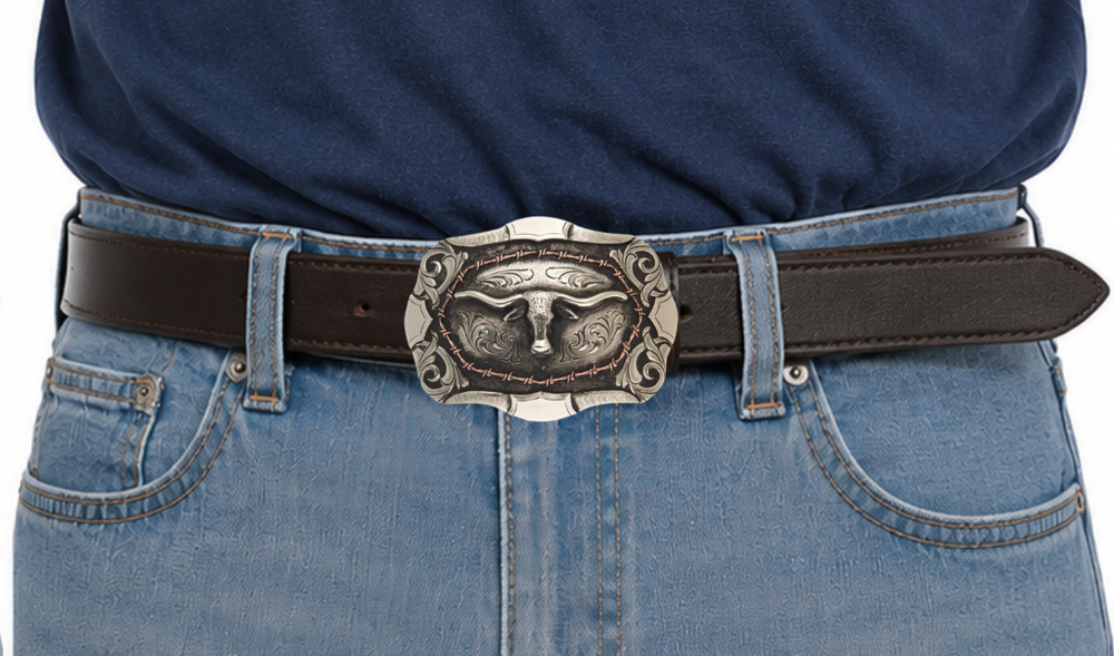 "The Lonesome Steer" Belt Buckle