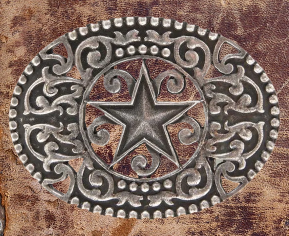 Western Plains Star Belt Buckle