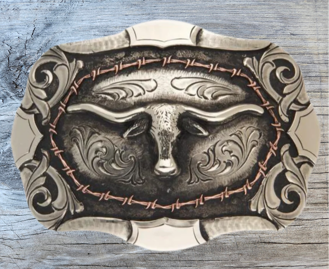 "The Lonesome Steer" Belt Buckle