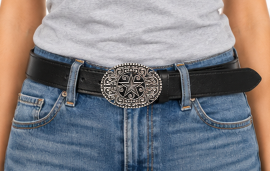 Western Plains Star Belt Buckle