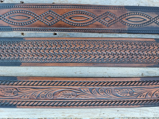 Good, Bad, and the Ugly Leather Name Belt