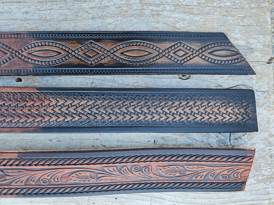 Good, Bad, and the Ugly Leather Name Belt