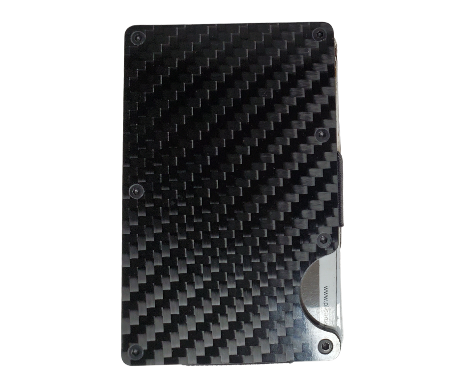 This 3D RFID Utility Wallet offers the perfect combination of durability, security, and convenience. Crafted from carbon fiber and secured with RFID technology, it can store up to 12 cards and features a push-notch for easy card access. A cash clip ensures your bills are kept safely and securely. . Minimalist features in a compact size. Available online and in our retail shop in Smyrna, TN, just outside of Nashville. Imported.