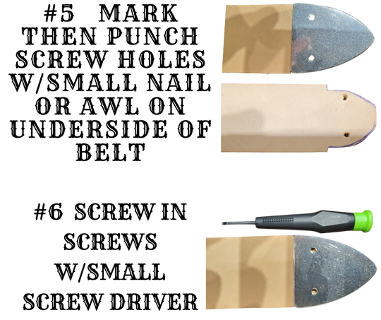 How to attach buckle tip.