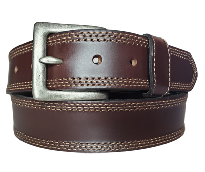 The Triple Stitched Leather Belt