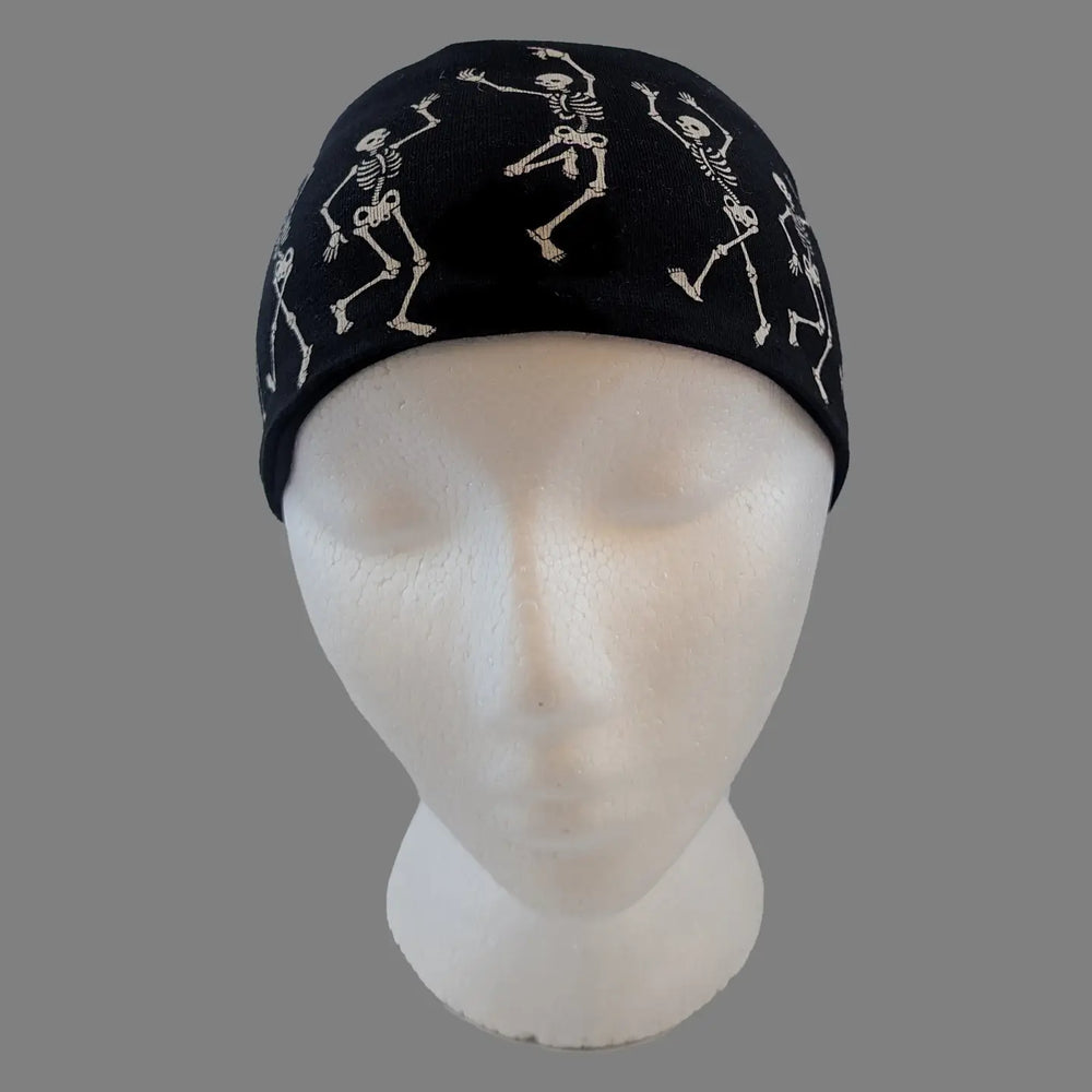 Dancing Skeleton Head Wrap & Tie Back CLOSEOUT!