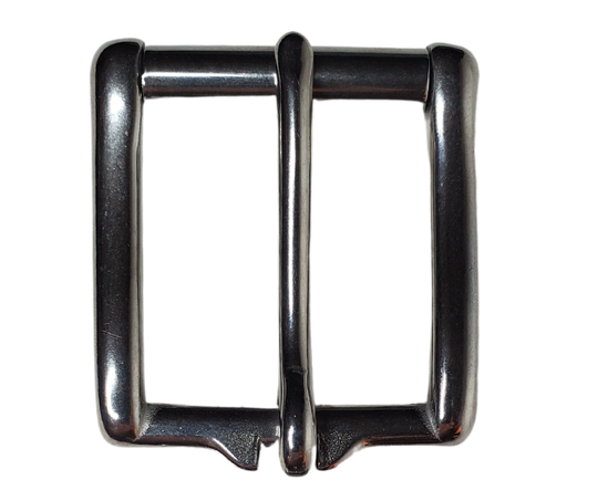 If you need a upgrade for your current belt or want a different look we have a selection of what we call Basic buckles. Stop in our shop in Smyrna, TN, just outside of Nashville. This is a Heavy duty Roller style Great for heavy work belts.   Color - Stainless Steel ,1 1/2" width